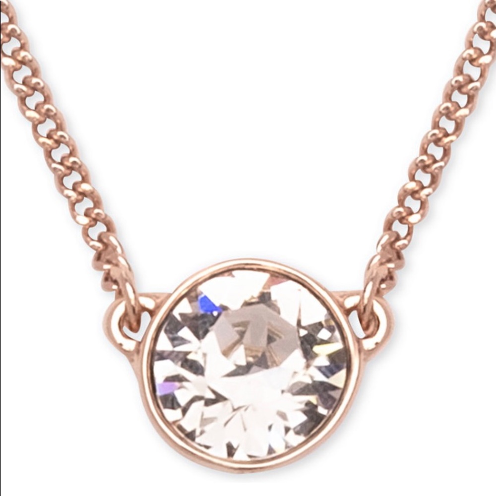 NWT One Size Women’s Givenchy Crystal Necklace In Golden Color - Picture 2 of 6